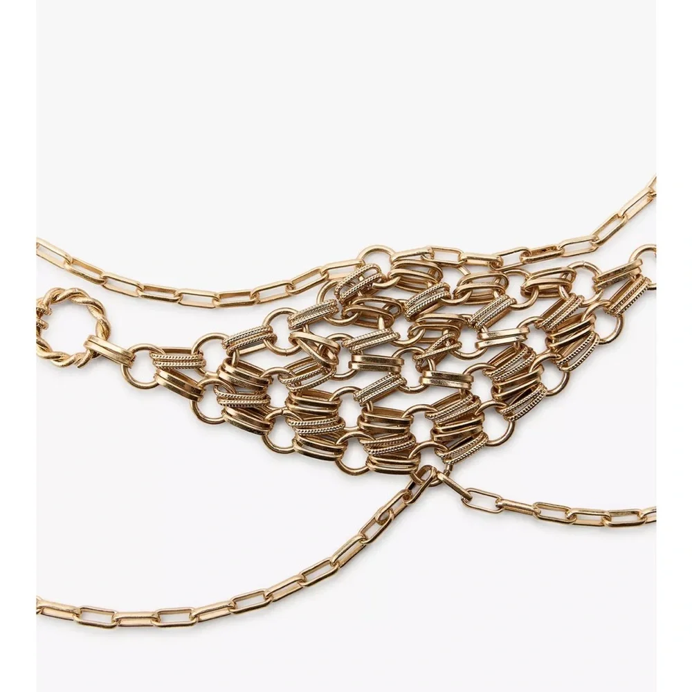 Zara Gold Chain Waist Belt